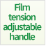 Film tension adjustable handle