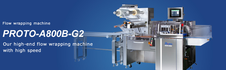 Our high-end flow wrapping machine with high speed